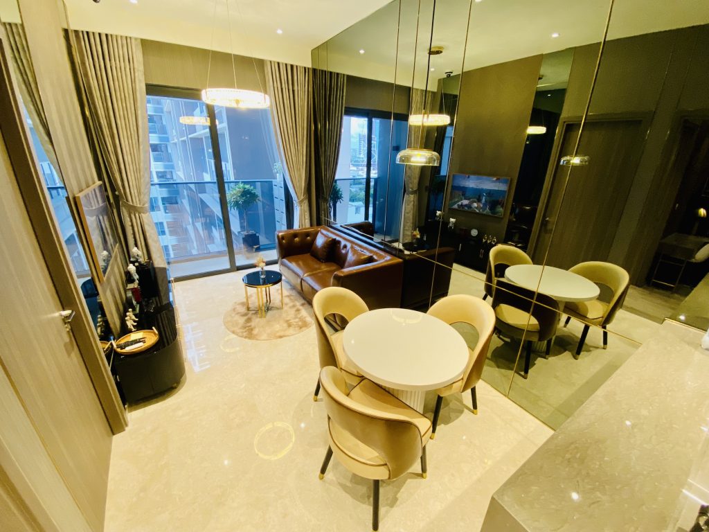 THEMARQ - Cho thuê căn hộ 1 Phòng ngủ đẹp nhất THEMARQ tầng 9. Thiết kế sang trọng, tinh tế từng chi tiết.